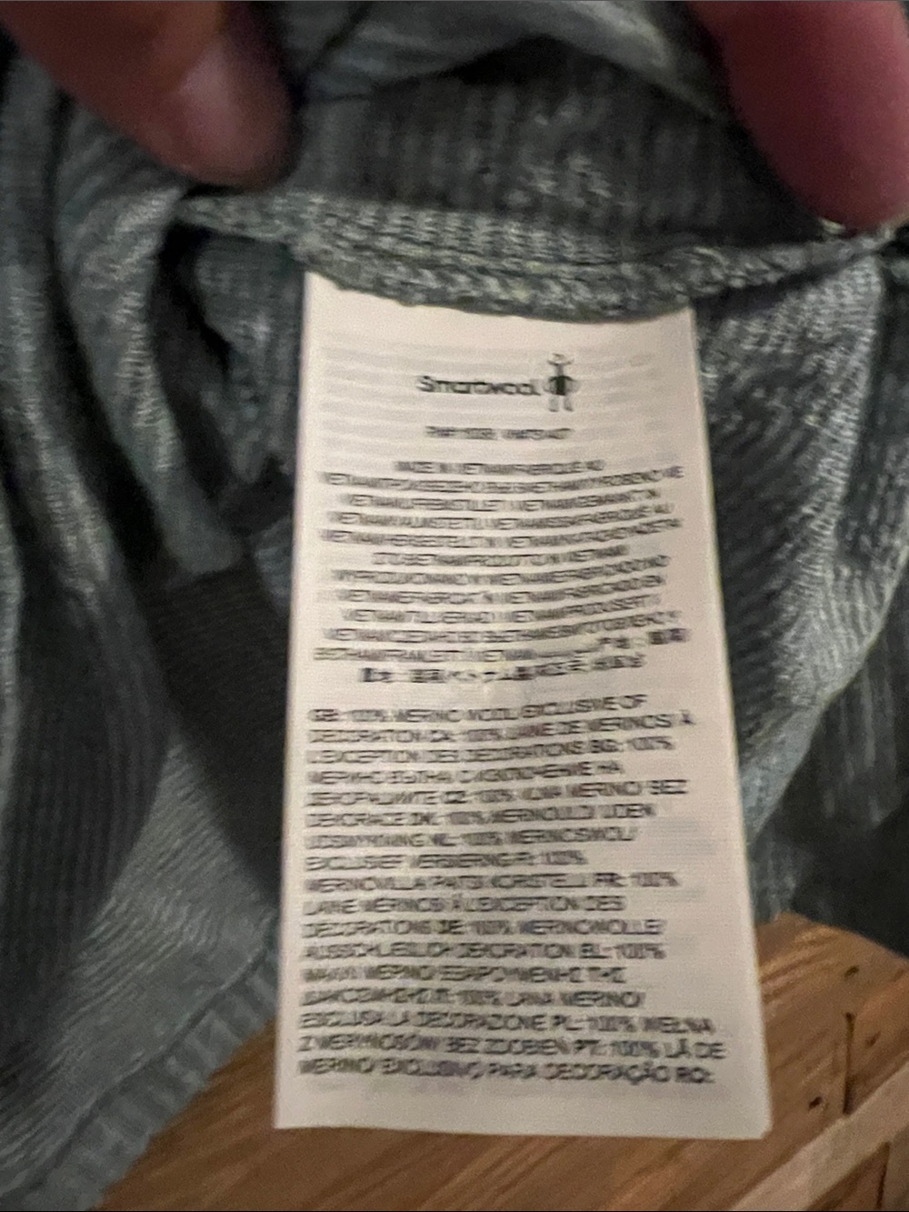 Smartwool Woman’s Long-Sleeve Crew in Heather Teal Blue - Picture 5 of 7